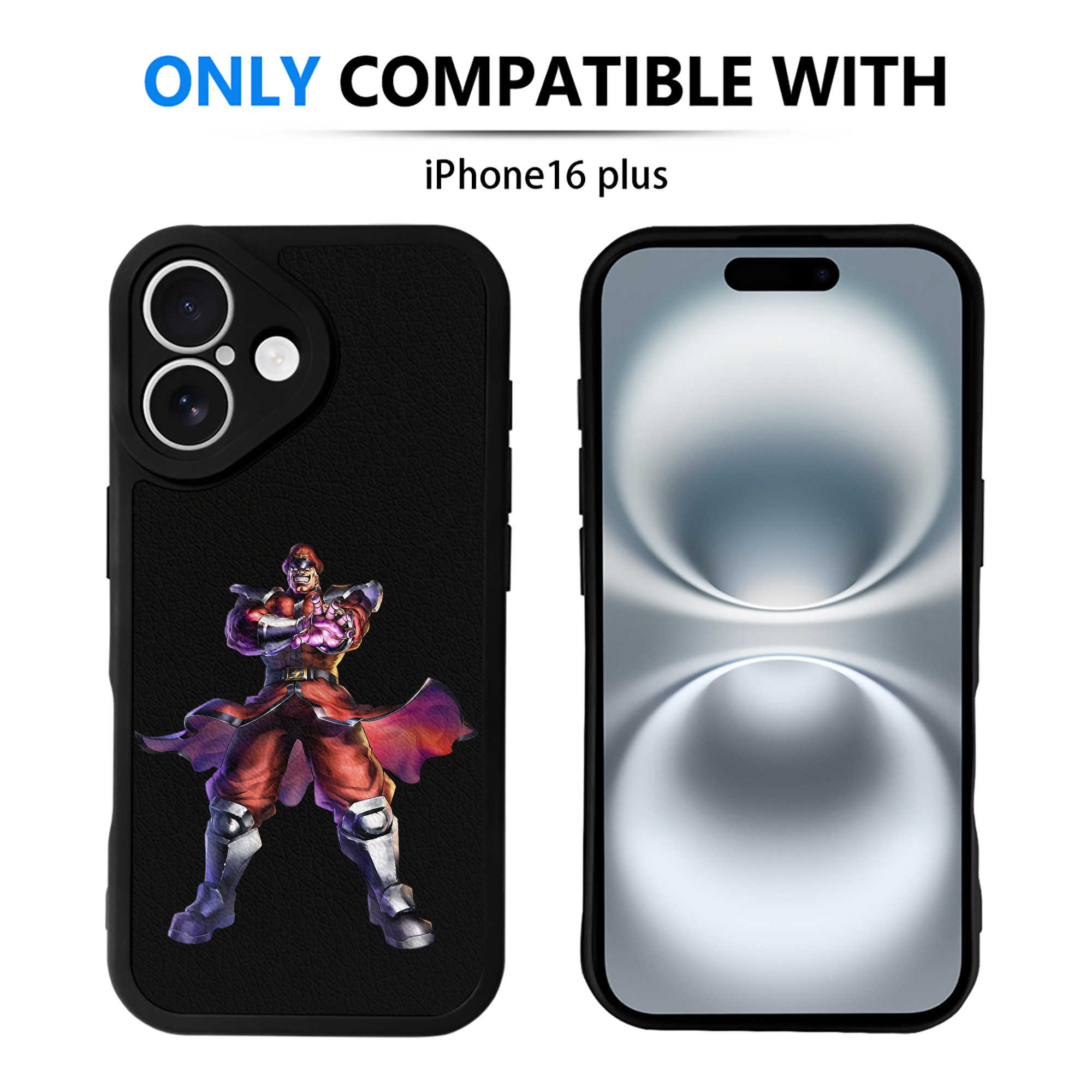 （画像用） 北斗の拳 Fist of the North Star 【iPhone 16シリーズ対応】シリコンスマホケース（レザー調） 材質：シリコン